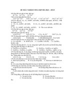 ĐỀ TRẮC NGHIỆM TỔNG HỢP HÓA HỌC – ĐỀ 05 docx