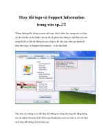 Thay đổi logo và Support Information trong win xp...!!! docx