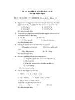 ĐỀ THI THAM KHẢO MÔN HÓA HỌC - SỐ 50 potx
