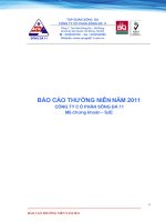 báo cáo thường niên 2011 công ty cổ phần sông đà 11 mã chứng khoán sje