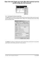Giáo trình hình thành quy trình điều biến terminal service profile trong cấu hình account p1 pptx