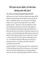 Thế giới tuyên chiến với đái tháo đường như thế nào? pptx