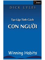 ỨNG DỤNG TRONG QUẢN LÝ - TẠO LẬP TÍNH CÁCH CHO CON NGƯỜI - 1 pps