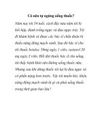 Có nên tự ngừng uống thuốc? Năm nay tôi 54 tuổi, cách đây nửa năm tôi bị ppt