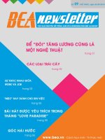 Tập san chuyên đề tiếng anh của Business english academy - Số 9 pps