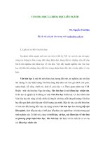 VĂN HÓA HỌC LÀ KHOA HỌC LIÊN NGÀNH pptx