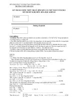 KỲ THI OLYMPIC THPT THỊ XÃ BỈM SƠN LẦN THỨ NHẤT NĂM 2011 ĐỀ THI ĐỀ NGHỊ MÔN: HÓA HỌC pptx