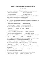 Đề kiểm tra chất lượng HK II Môn: Hóa Học – Đề 008 pps