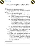 Giáo trình hình thành quy trình chuyển đổi nguồn vốn của ngân hàng với thủ tục nhập khẩu p1 pot
