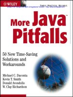 More Java Pitfalls 50 New Time-Saving Solutions and Workarounds phần 1 ppt