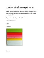Làm lót cốc dễ thương từ vải nỉ pdf