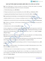 BÀI TẬP TỔNG HỢP DAO ĐỘNG ĐIỀU HÒA CỦA CON LẮC LÒ XOBài 1. Vật có khối potx