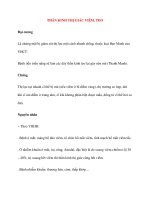 Lý Thuyết Bệnh Học: THẦN KINH THỊ GIÁC VIÊM, TEO pot