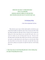 PHIM DÂN TỘC HỌC VÀ PHIM NHÂN HỌC NHƯ LÀ SỰ ĐỔI MỚI NỘI DUNG TRUYỀN THÔNG VỀ MÔI TRƯỜNG ĐỐI VỚI ĐỒNG BÀO DÂN TỘC ÍT NGƯỜI Ở VIỆT NAM doc