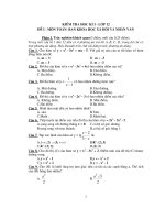 kiểm tra học kì 1 môn toán lớp 12 - ban khoa học xã hội và nhân văn