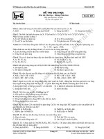 Đề thi thử môn: Hóa học - Đề 005 pptx