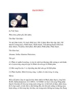 Lý Thuyết Dược Học: BẠCH PHÀN potx