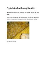 Ngô chiên bơ thơm giòn đây pps