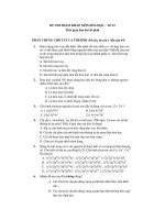 ĐỀ THI THAM KHẢO MÔN HÓA HỌC - SỐ 53 pps