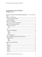 How to Cheat at Securing Windows 2000 TCP/IP connections phần 1 pot