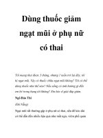 Dùng thuốc giảm ngạt mũi ở phụ nữ có thai ppsx
