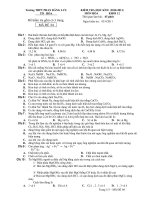 KIỂM TRA HỌC KÌ II (2010-2011) MÔN HÓA KHỐI 12 MÃ ĐỀ 04 pot