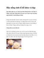 Hãy uống sinh tố để khỏe và đẹp doc