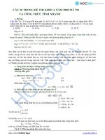 Giải nhanh bài tập hóa kinh điển pps