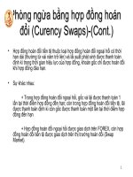 Bài giảng: Rủi ro trong hoạt động của ngân hàng_p6 ppt