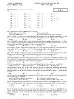 ĐỀ KIỂM TRA SỐ 3 NĂM HỌC 2010 -2011 MÔN VẬT LÝ 12 NC pdf