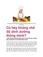 Có hay không chế độ dinh dưỡng thông minh? pot