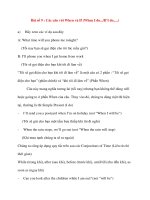 Bài số 9 : Các câu với When và If docx
