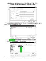 Giáo trình hình thành quy trình phát triển lập trình action script cho movieclip hay một frame p1 ppt