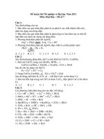 Đề luyện thi Tốt nghiệp và Đại học Năm 2011 Môn: Hoá Học – Đề số 7 pot