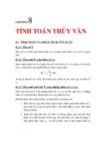 Thủy văn công trình - Chương 8 ppt