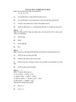 BÀI TẬP TRẮC NGHIỆM DUNG DỊCH ppt
