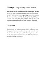 Mách bạn 3 hàng xôi 