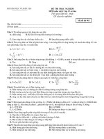 ĐỀ THI TRẮC NGHIỆM MÔN môn vật lý lớp 12 cơ bản - Mã đề thi 963 docx