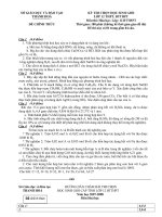 KỲ THI CHỌN HỌC SINH GIỎI LỚP 12 THPT, BTTHPT Môn thi: Hóa học- Lớp: 12 pot