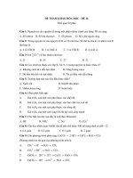 ĐỀ THAM KHẢO HÓA HỌC - ĐỀ 16 docx