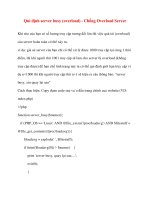 Qui định server busy (overload) - Chống Overload Server docx
