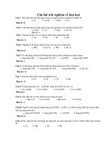 Câu hỏi trắc nghiệm về kim loại potx