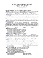 ĐỀ THAM KHẢO ÔN THI TỐT NGHIỆP THPT MÔN VẬT LÝ 12 – ĐỀ SỐ 11 docx