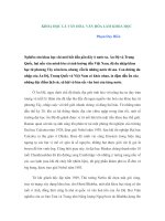 KHOA HỌC LÀ VĂN HÓA. VĂN HÓA LÀM KHOA HỌC potx