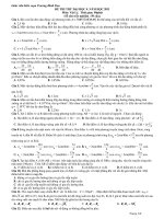 ĐỀ THI THỬ ĐẠI HỌC 4. NĂM HỌC 2011 Môn: Vật Lý pot