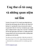 Ung thư cổ tử cung và những quan niệm sai lầm potx