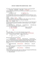 ĐỀ TRẮC NGHIỆM TỔNG HỢP HÓA HỌC – ĐỀ 02 doc