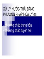 XỬ LÝ NƯỚC THẢI - PHẦN 3 pot