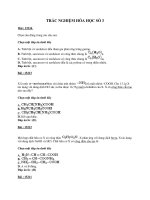 TRẮC NGHIỆM HÓA HỌC SỐ 3 pps