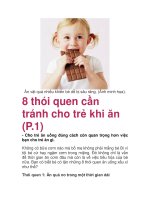 Ăn vặt quá nhiều khiến bé dễ bị sâu răng. docx